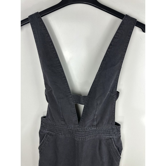 Pilcro x Anthropologie Puddle Jumpsuit Wide Leg Faded Black Raw Hem 28 Tall - Picture 5 of 16